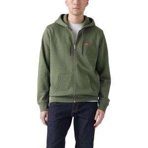 Levi’s mens Core Zip Up Hoodie (Also Available in Big & Tall)(Thyme)