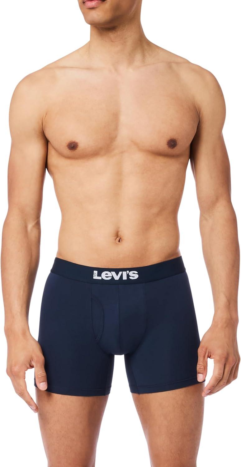 imageLevis Mens 10pack Boxer Brief Soft Cotton Tagfree Breathable ComfortNavy Combo