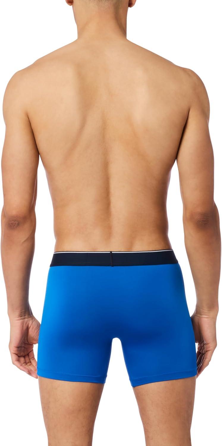 imageLevis Mens 10pack Microfiber Boxer Brief Moisture Wicking Ultra Soft Feel TagfreeBlue Combo