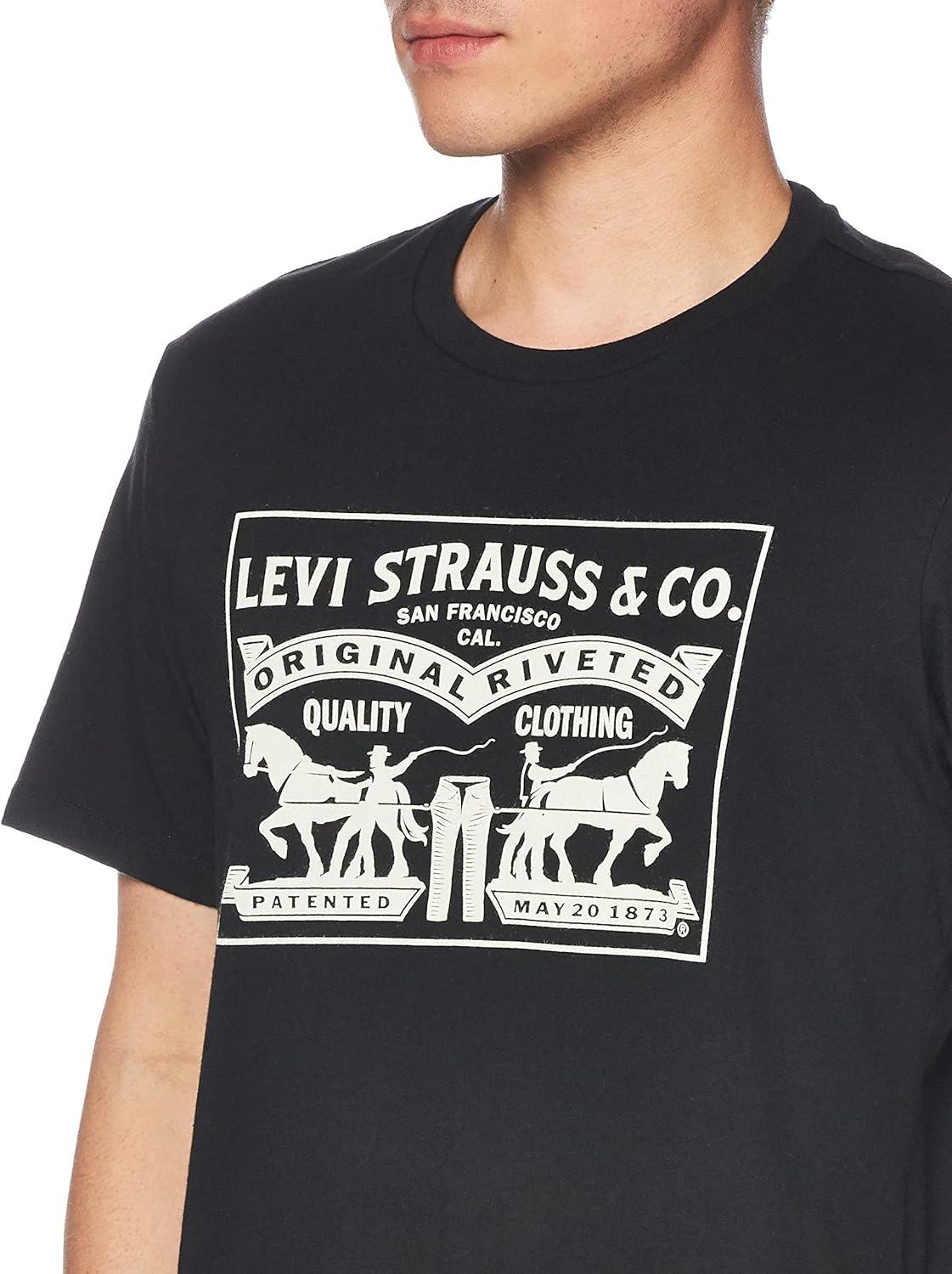 imageLevis Mens 2Horse Graphic TeeMineral Black