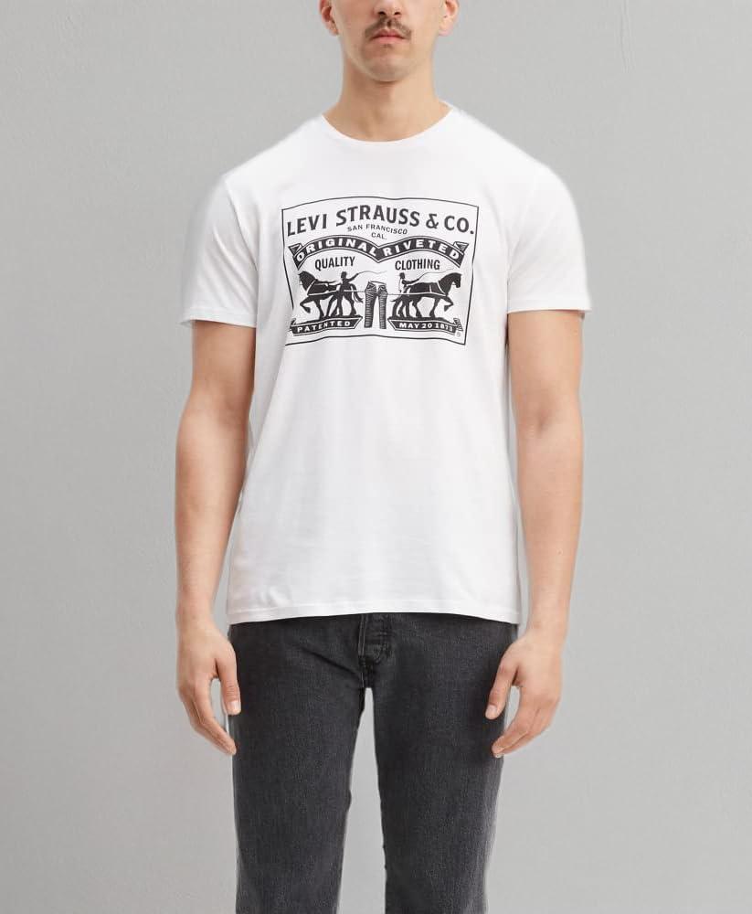 imageLevis Mens 2Horse Graphic TeeWhite