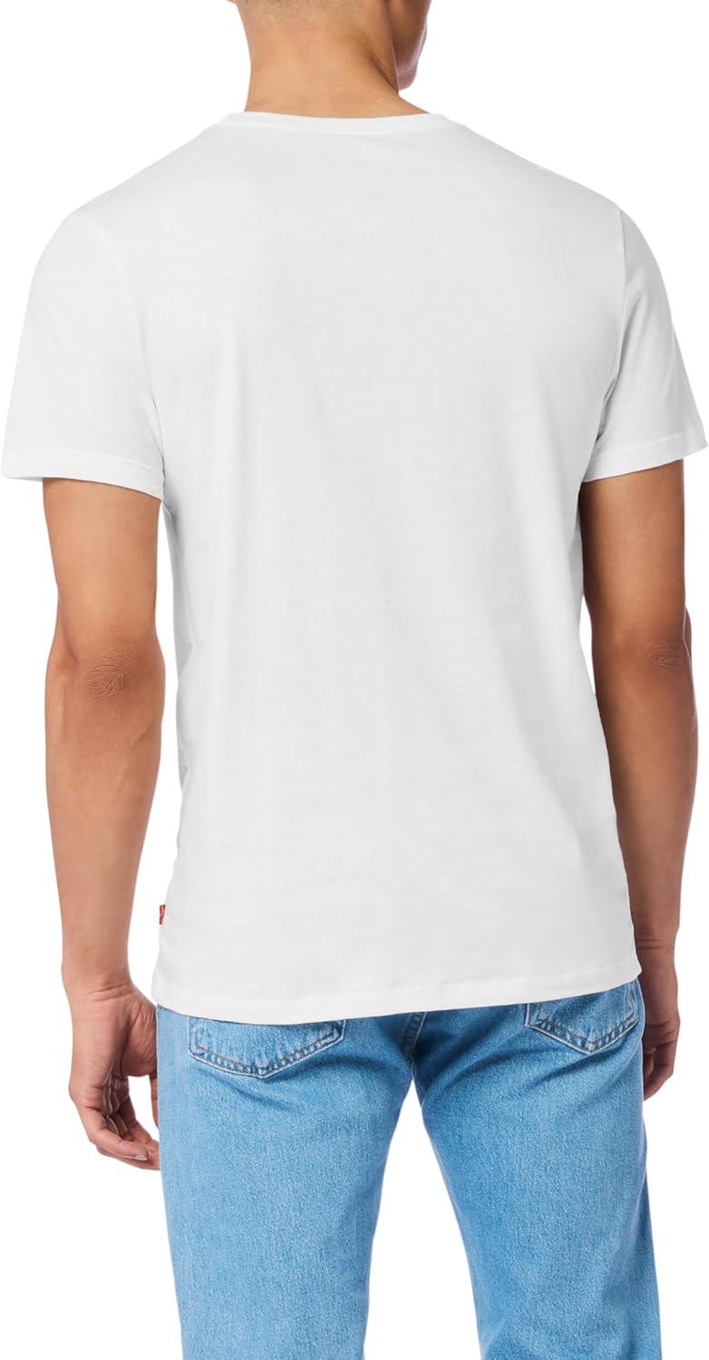 imageLevis Mens 4Pack Basic Crew Neck TShirt Soft Cotton TagFree Breathable ComfortWhite Combo