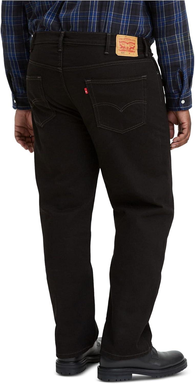 imageLevis Mens 505 Regular Fit Jeans Also Available in Big amp TallBlackdiscontinued