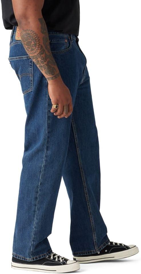 imageLevis Mens 505 Regular Fit Jeans Also Available in Big amp TallDark Stonewash