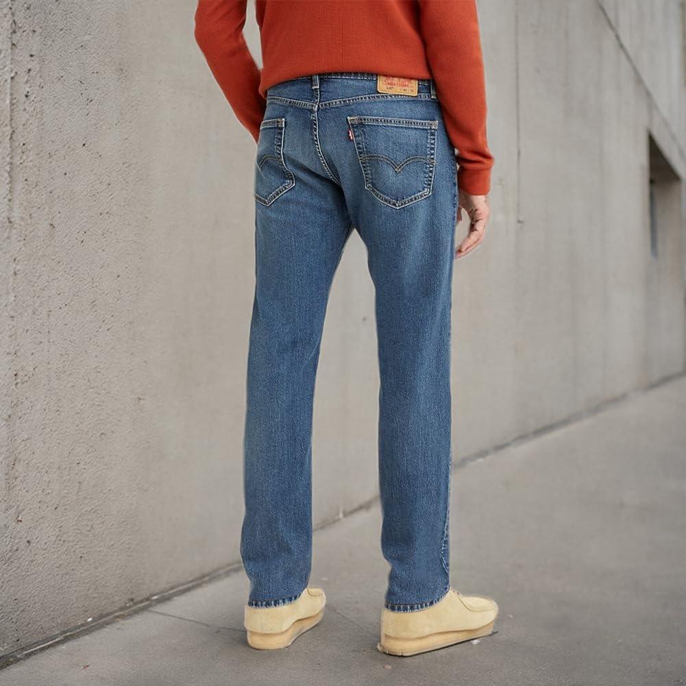 imageLevis Mens 505 Regular Fit Jeans Also Available in Big amp TallGlowing Medium Indigo Wash