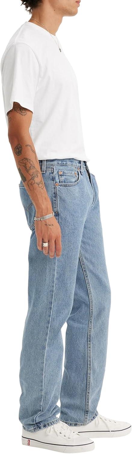 imageLevis Mens 505 Regular Fit Jeans Also Available in Big amp TallLight Stonewash