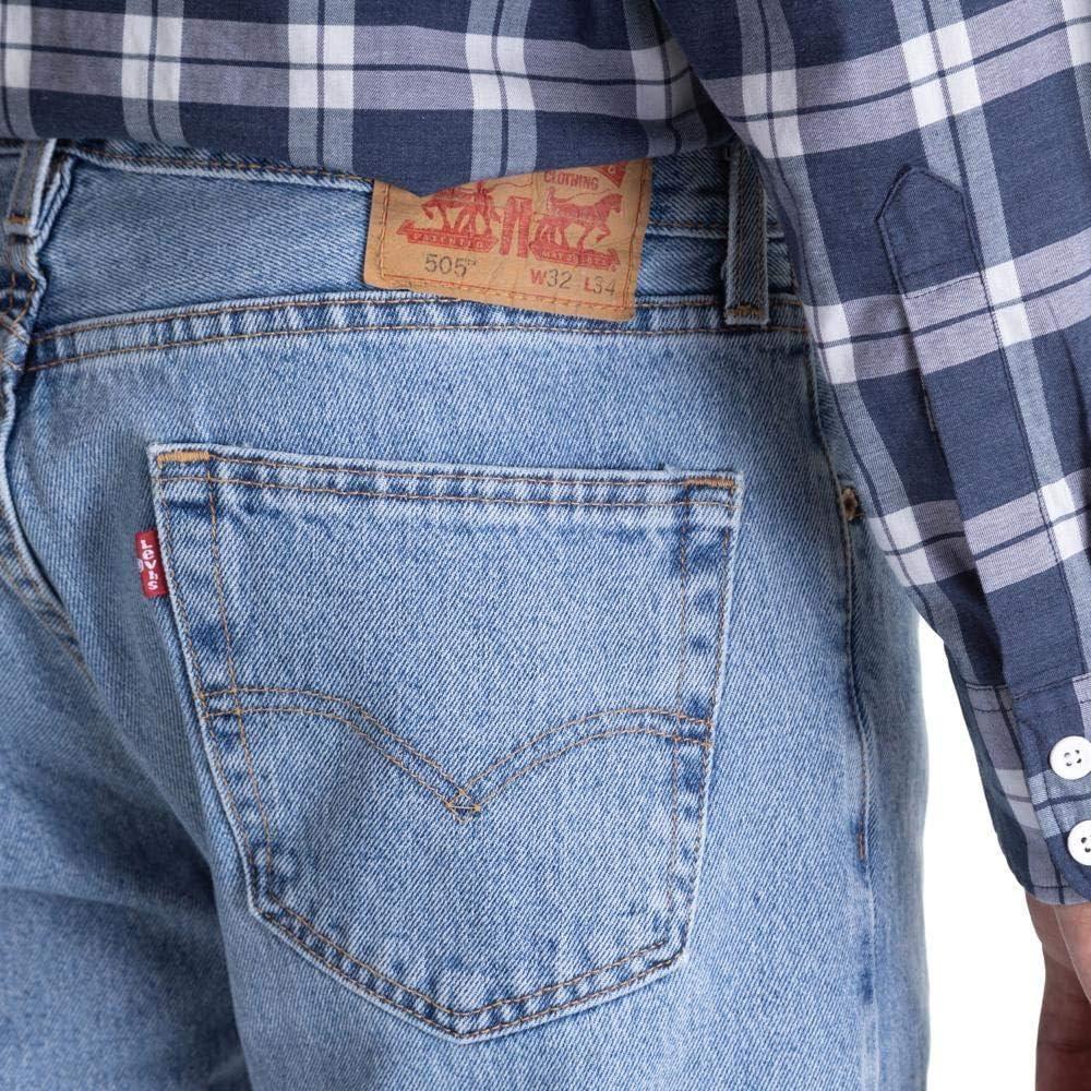 imageLevis Mens 505 Regular Fit Jeans Also Available in Big amp TallLight Stonewash