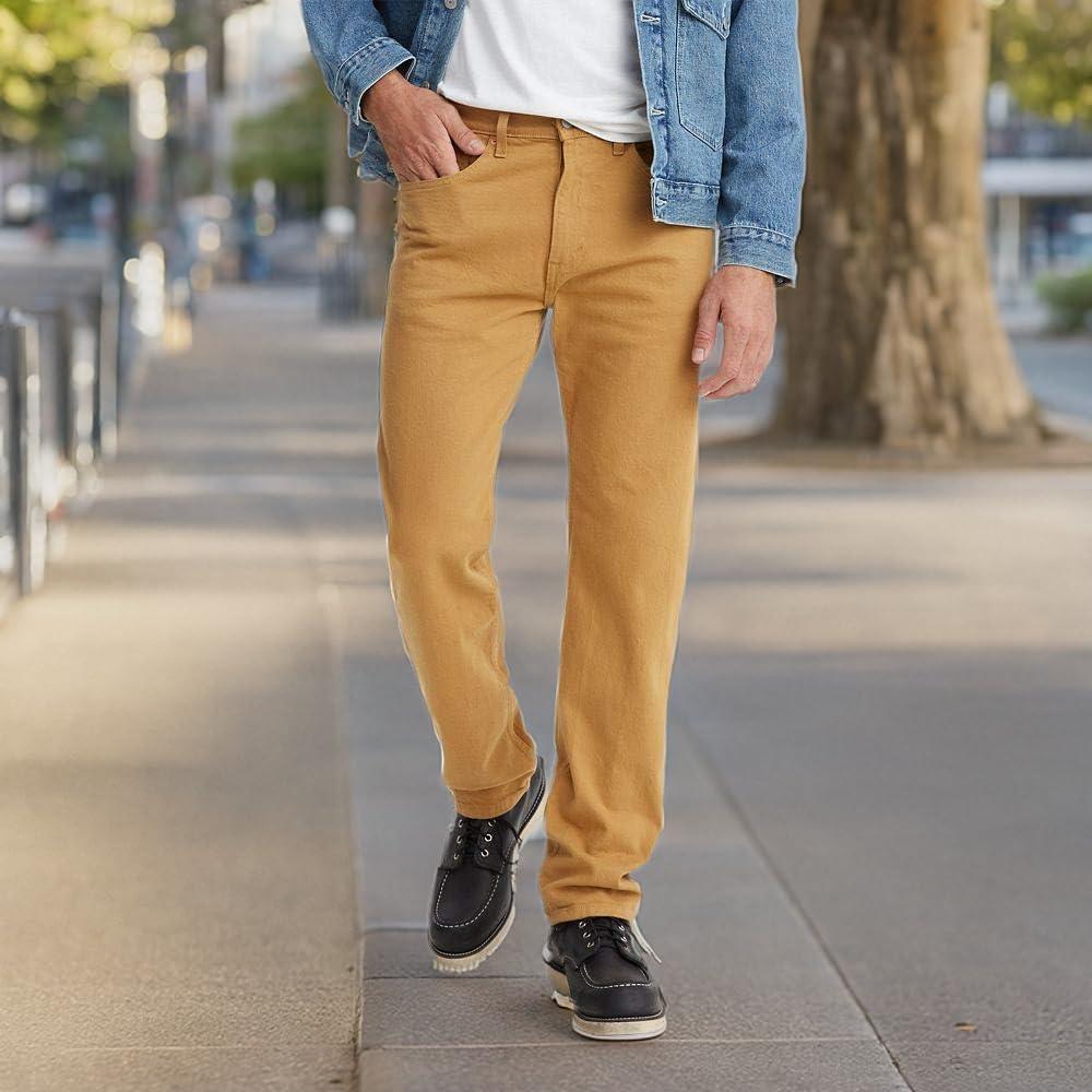 imageLevis Mens 505 Regular Fit Jeans Also Available in Big amp TallMedal Bronze Dark Khaki