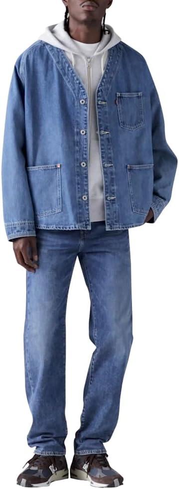 imageLevis Mens 505 Regular Fit Jeans Also Available in Big amp TallMedium Stonewash