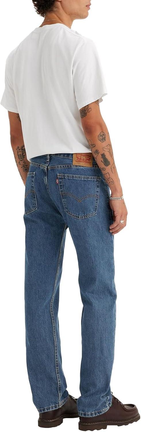 imageLevis Mens 505 Regular Fit Jeans Also Available in Big amp TallMedium Stonewash