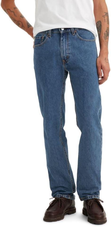 imageLevis Mens 505 Regular Fit Jeans Also Available in Big amp TallMedium Stonewash