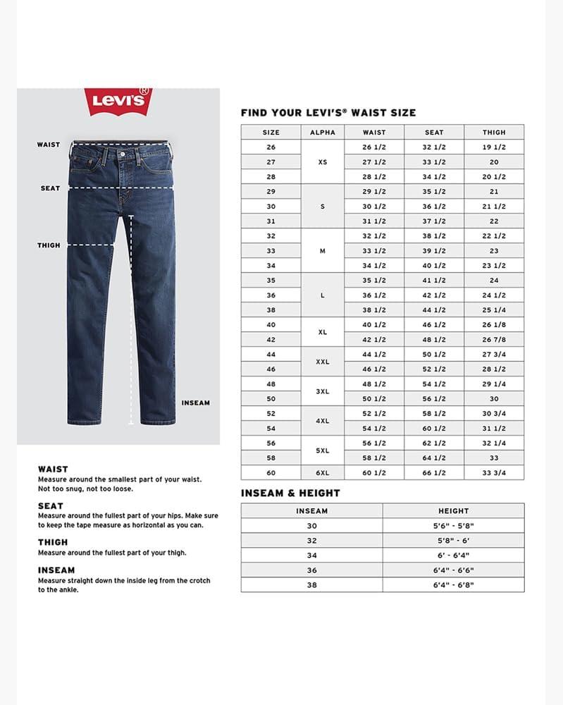 imageLevis Mens 505 Regular Fit Jeans Also Available in Big amp TallMedium Stonewash