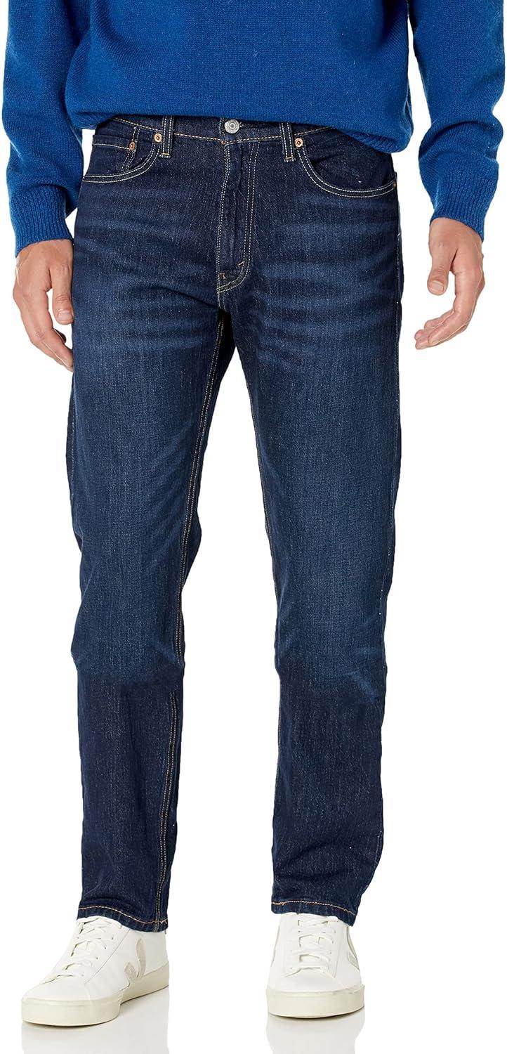 imageLevis Mens 505 Regular Fit Jeans Also Available in Big amp TallNail Loop Knot Dark Indigo