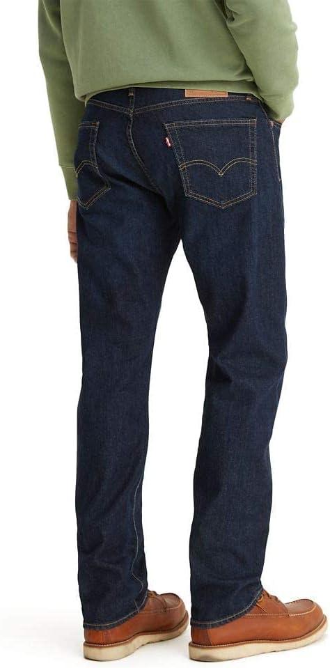 imageLevis Mens 505 Regular Fit Jeans Also Available in Big amp TallNail Loop Knot Dark Indigo