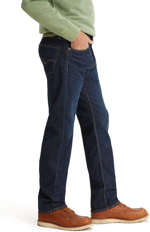 imageLevis Mens 505 Regular Fit Jeans Also Available in Big amp TallNail Loop Knot Dark Indigo