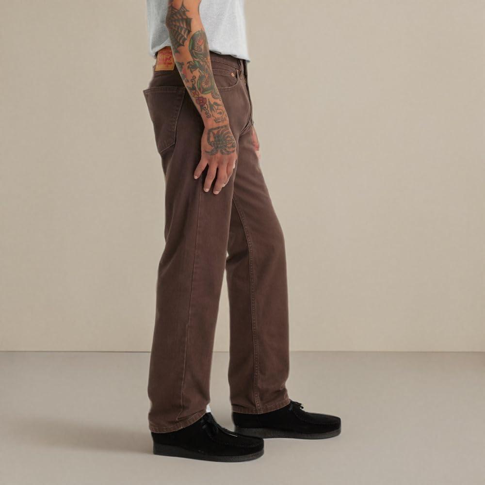imageLevis Mens 505 Regular Fit Jeans Also Available in Big amp TallNew Hot Fudge Denim