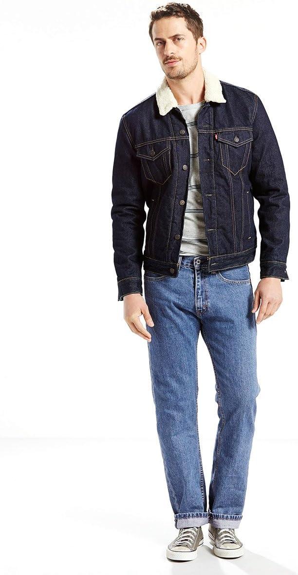 imageLevis Mens 505 Regular Fit Jeans Also Available in Big amp TallNew Medium Stonewash