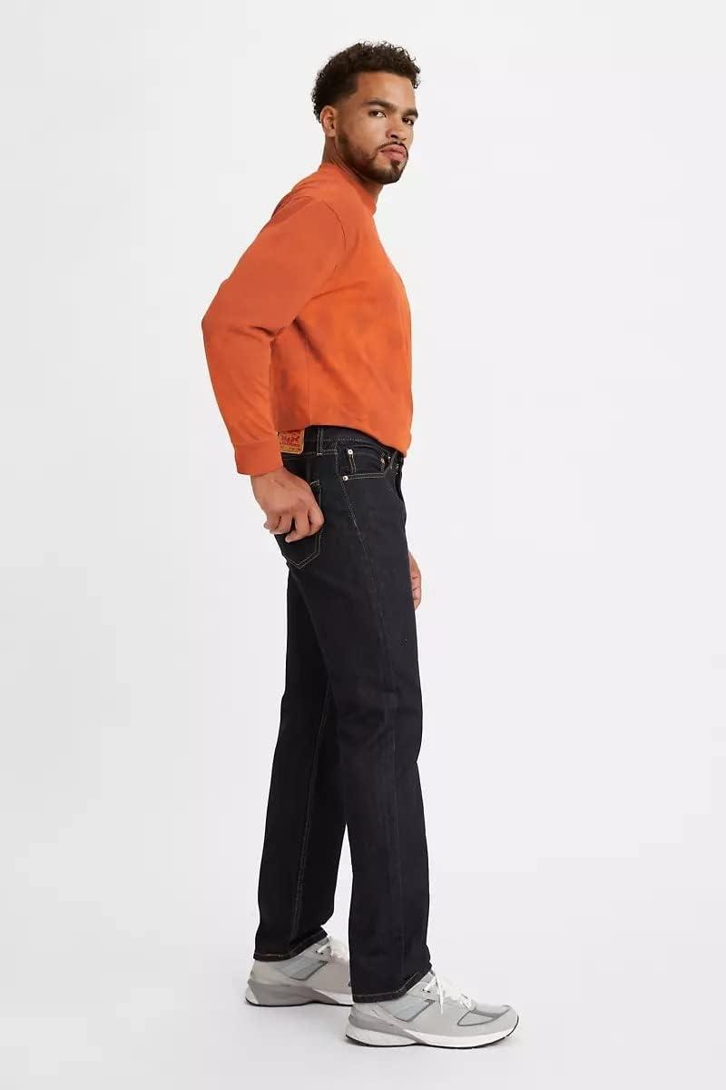 imageLevis Mens 505 Regular Fit Jeans Also Available in Big amp TallNew Rinse Dark Wash