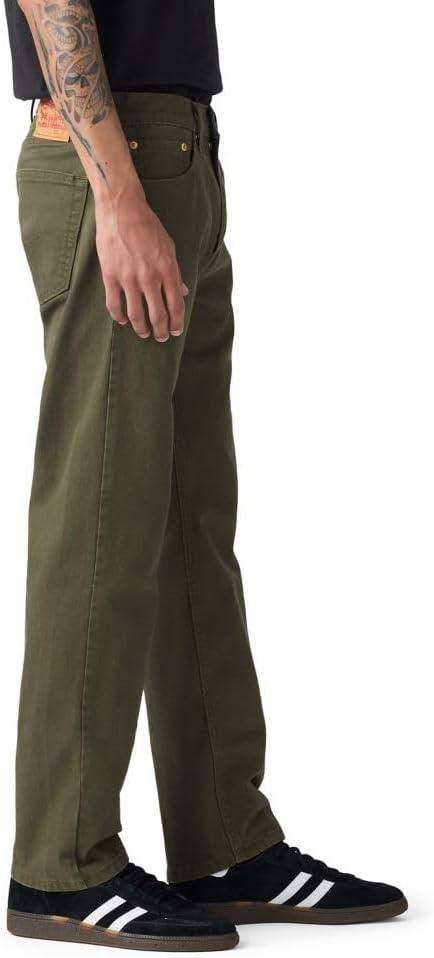 imageLevis Mens 505 Regular Fit Jeans Also Available in Big amp TallOlive Night Denim Stretch