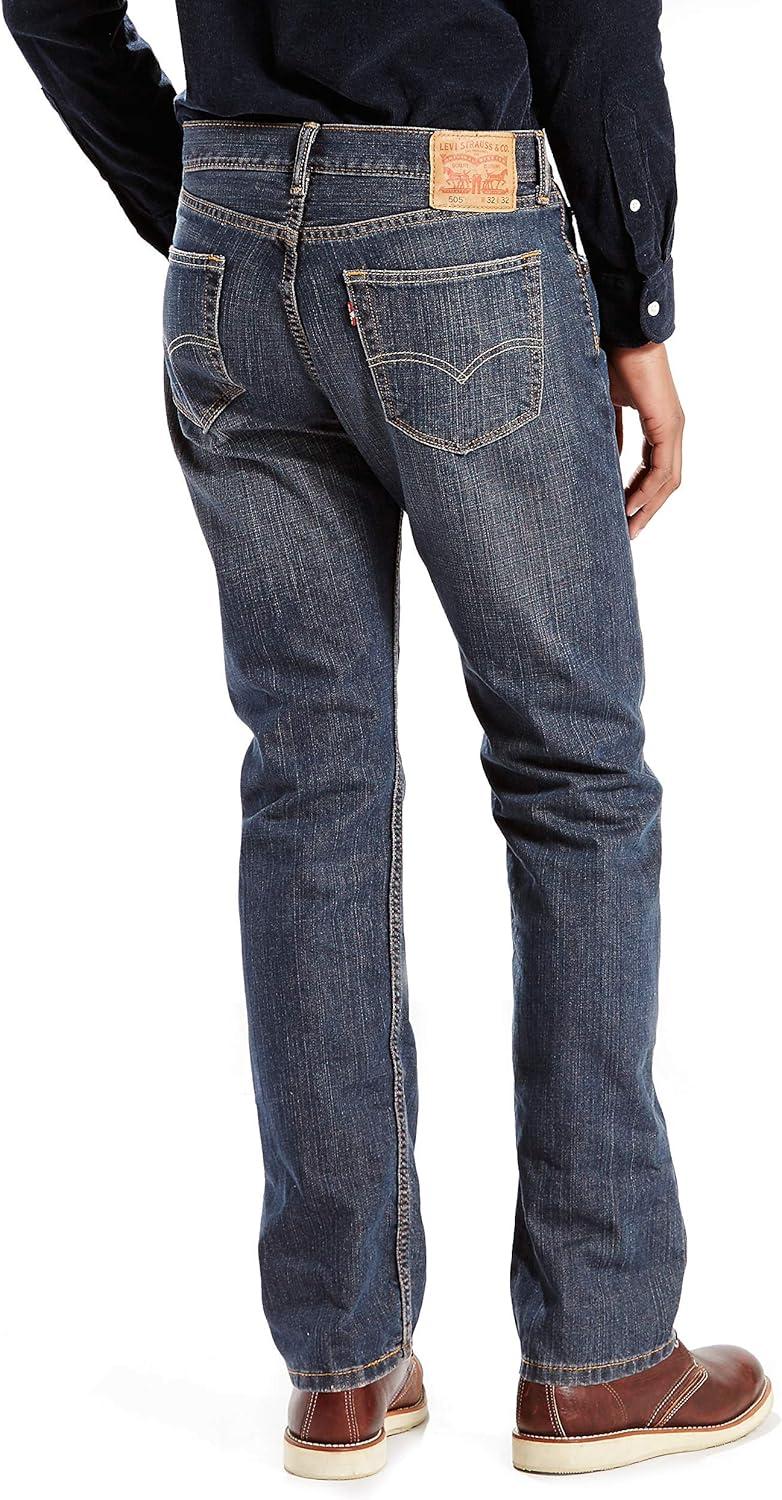 imageLevis Mens 505 Regular Fit Jeans Also Available in Big amp TallRange