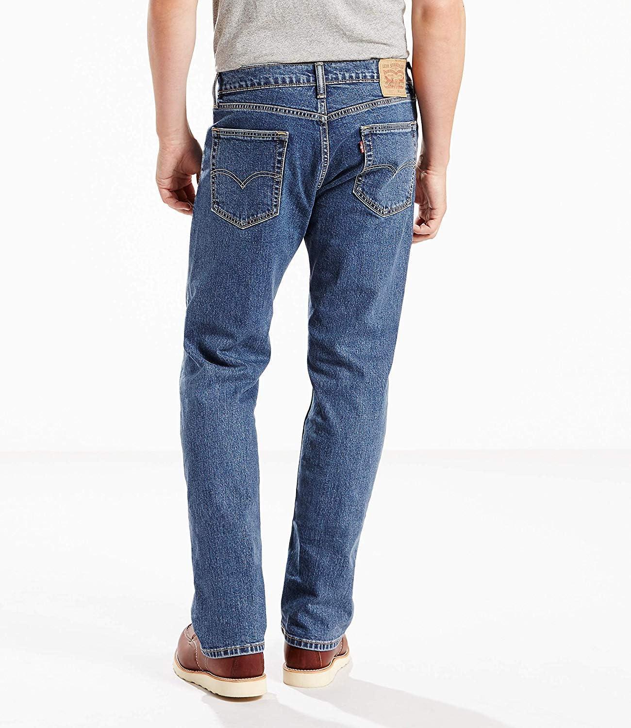 imageLevis Mens 505 Regular Fit Jeans Also Available in Big amp TallStonewashStretch