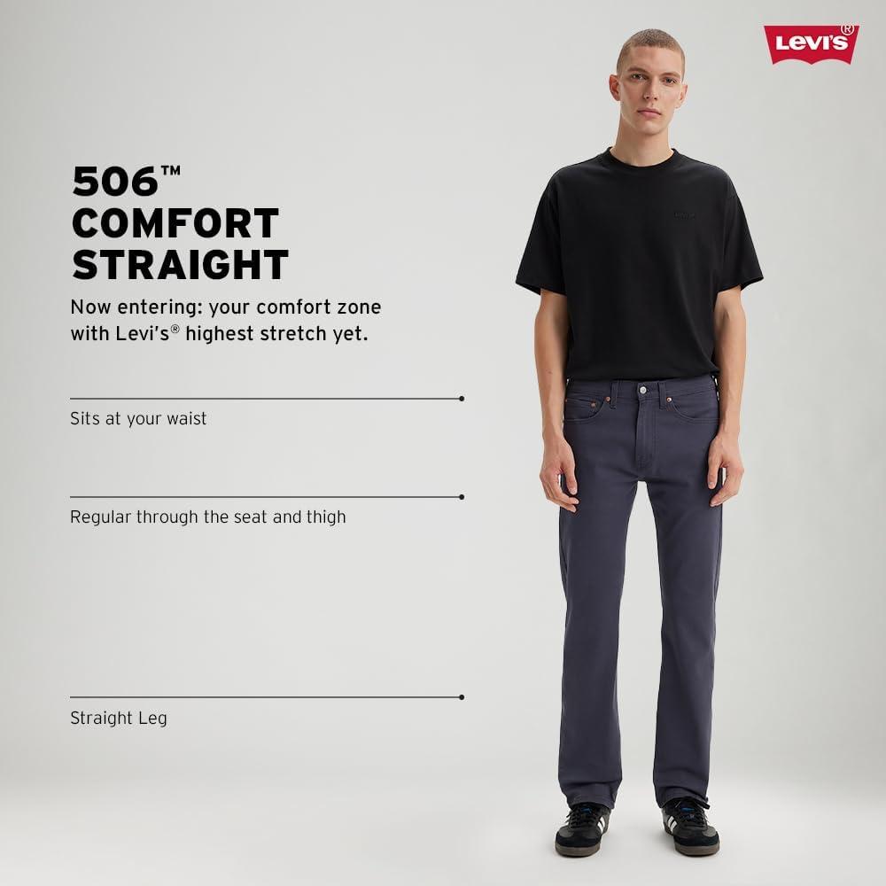 imageLevis Mens 506 Comfort Straight JeansBlack