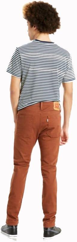 imageLevis Mens 510 Skinny Fit JeansRich Brown Bull Denim Stretch