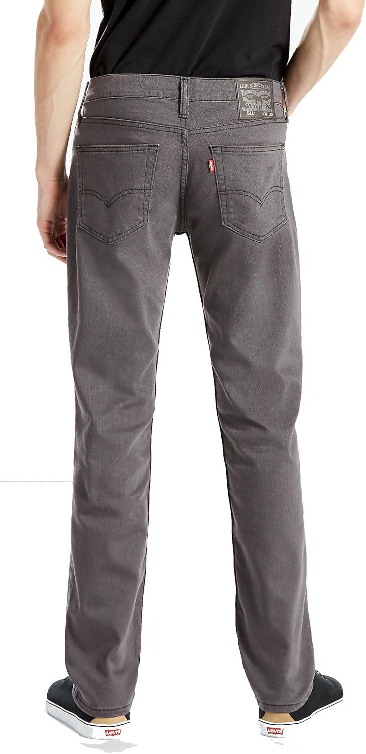 imageLevis Mens 511 Slim Fit Jeans Also Available in Big amp TallGrey Black 3d Stretch