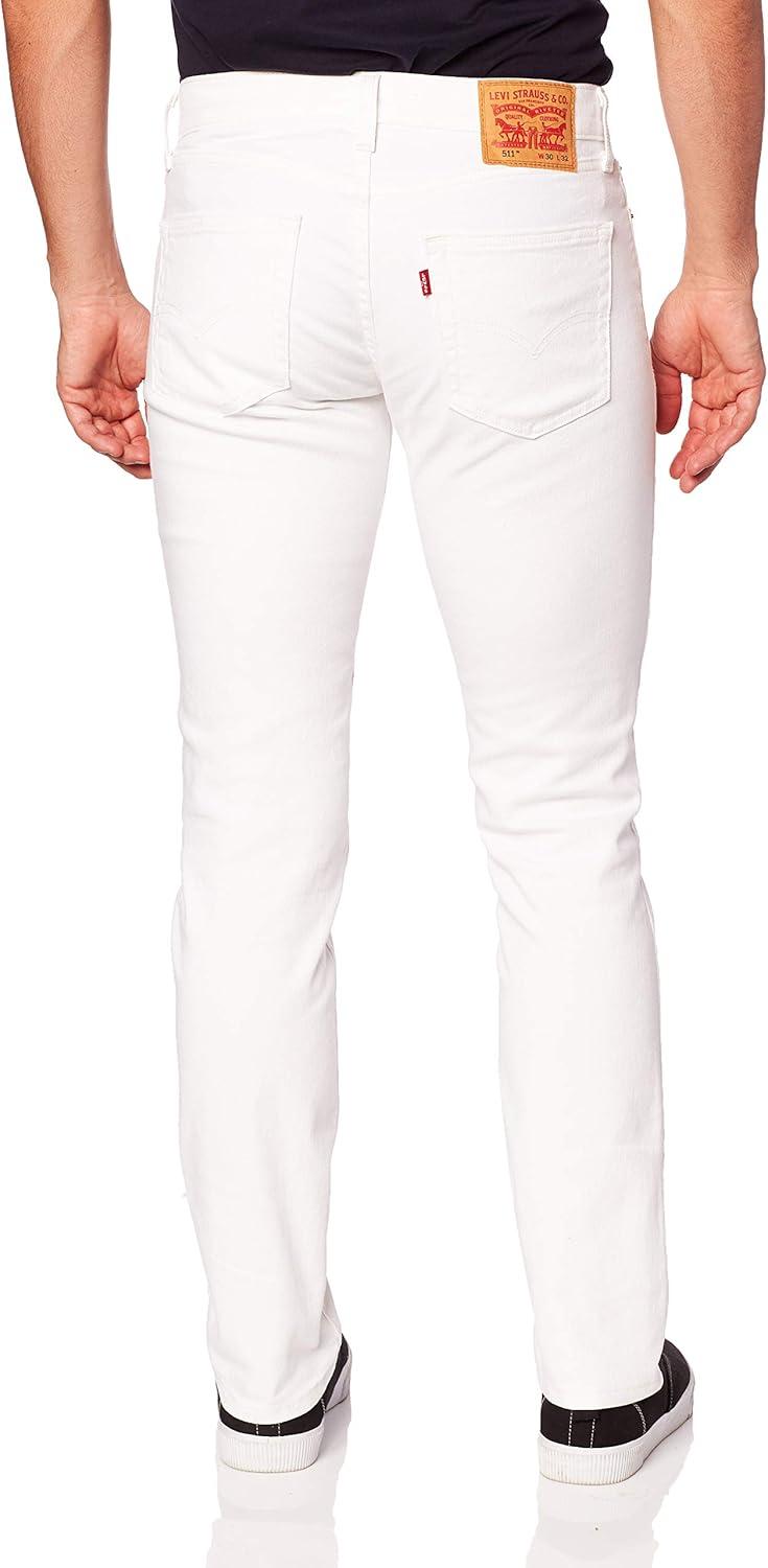imageLevis Mens 511 Slim Fit Jeans Also Available in Big amp TallNew Castilleja White Advanced Stretch