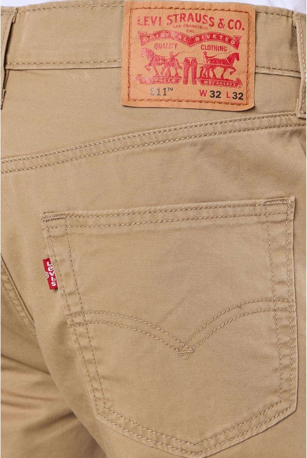 imageLevis Mens 511 Slim Fit Jeans Also Available in Big amp TallNew Harvest Gold Stretch