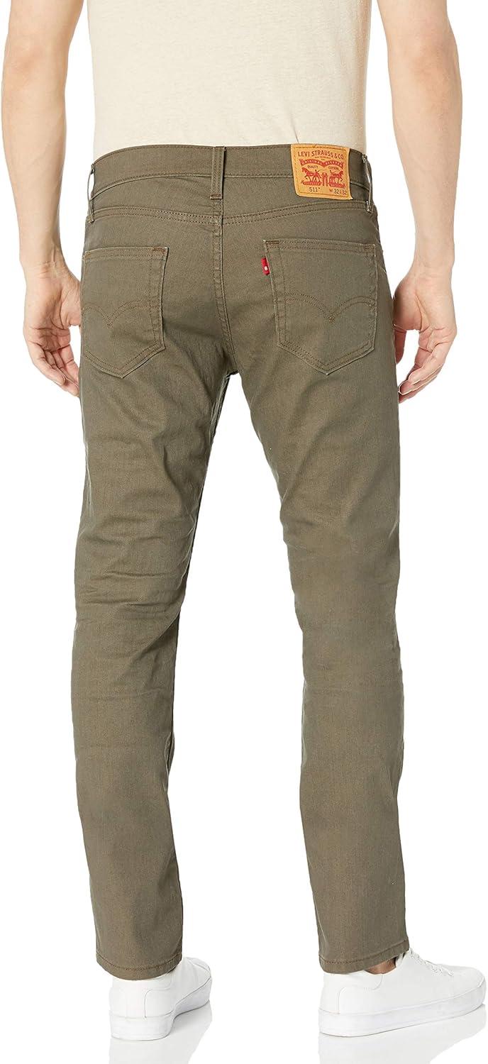 imageLevis Mens 511 Slim Fit Jeans Also Available in Big amp TallNew Khaki 3d Stretch