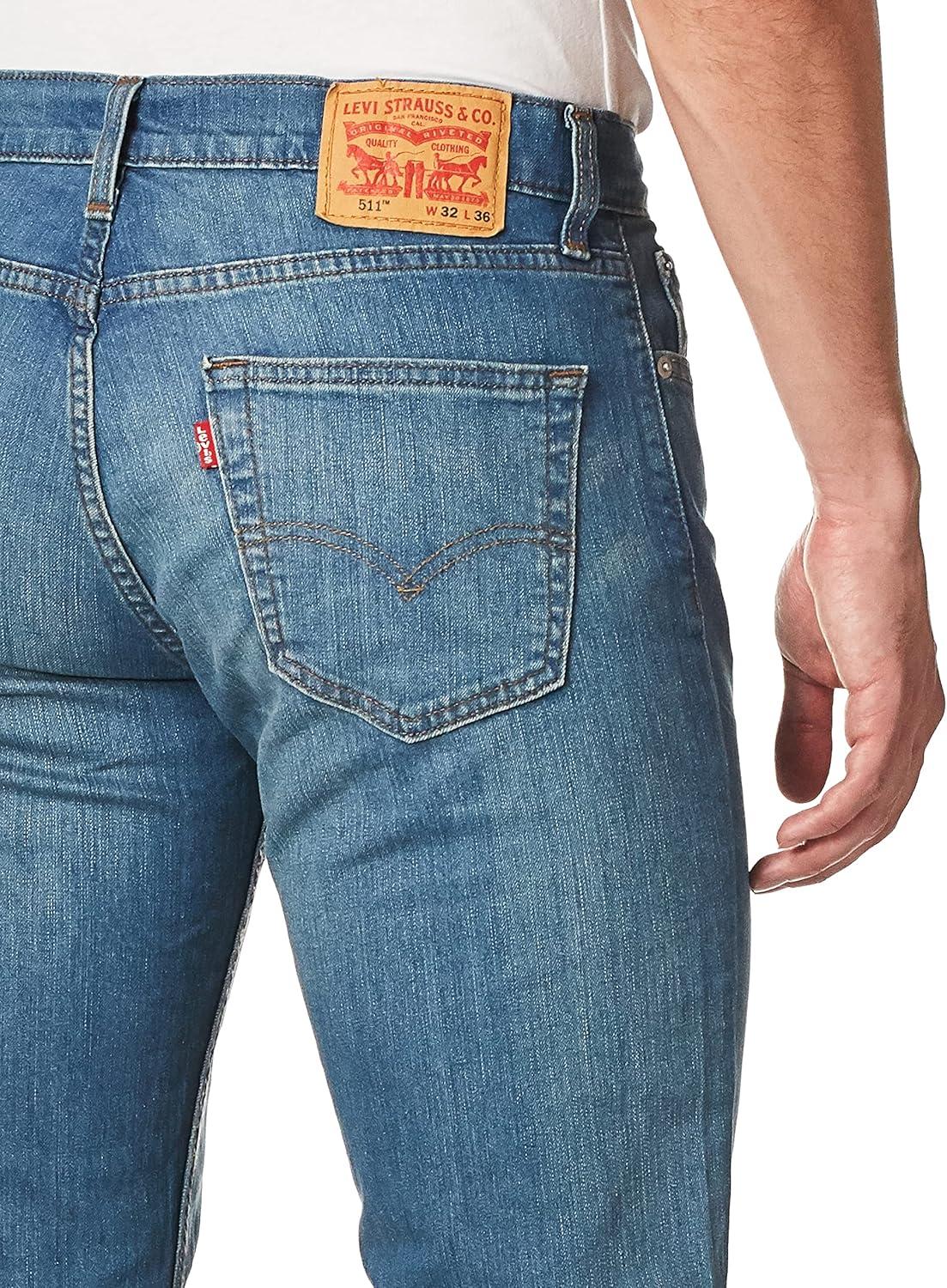 imageLevis Mens 511 Slim Fit Jeans Also Available in Big amp TallThrottle Stretch