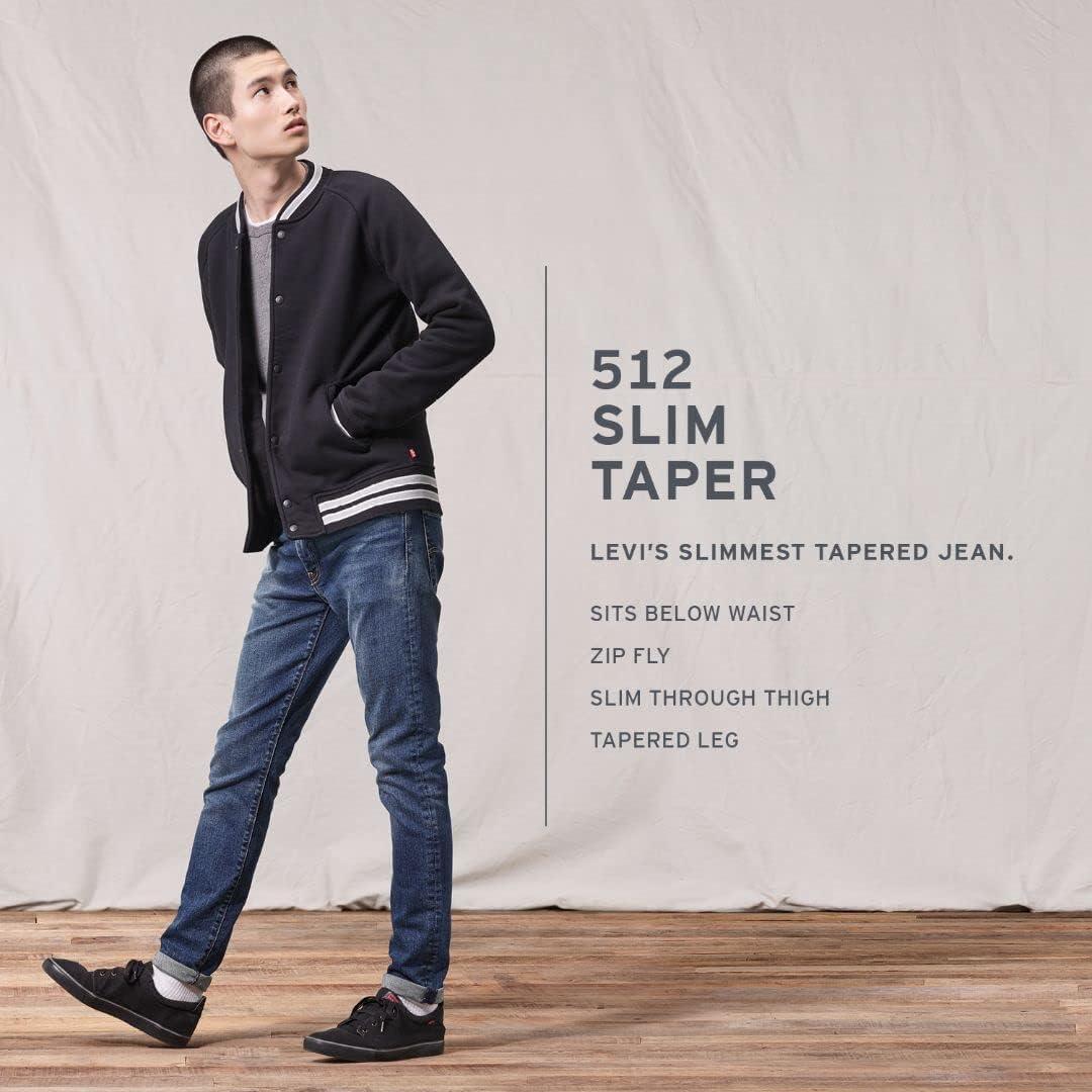 imageLevis Mens 512 Slim Taper Fit JeansNothing Burns Light Indigo