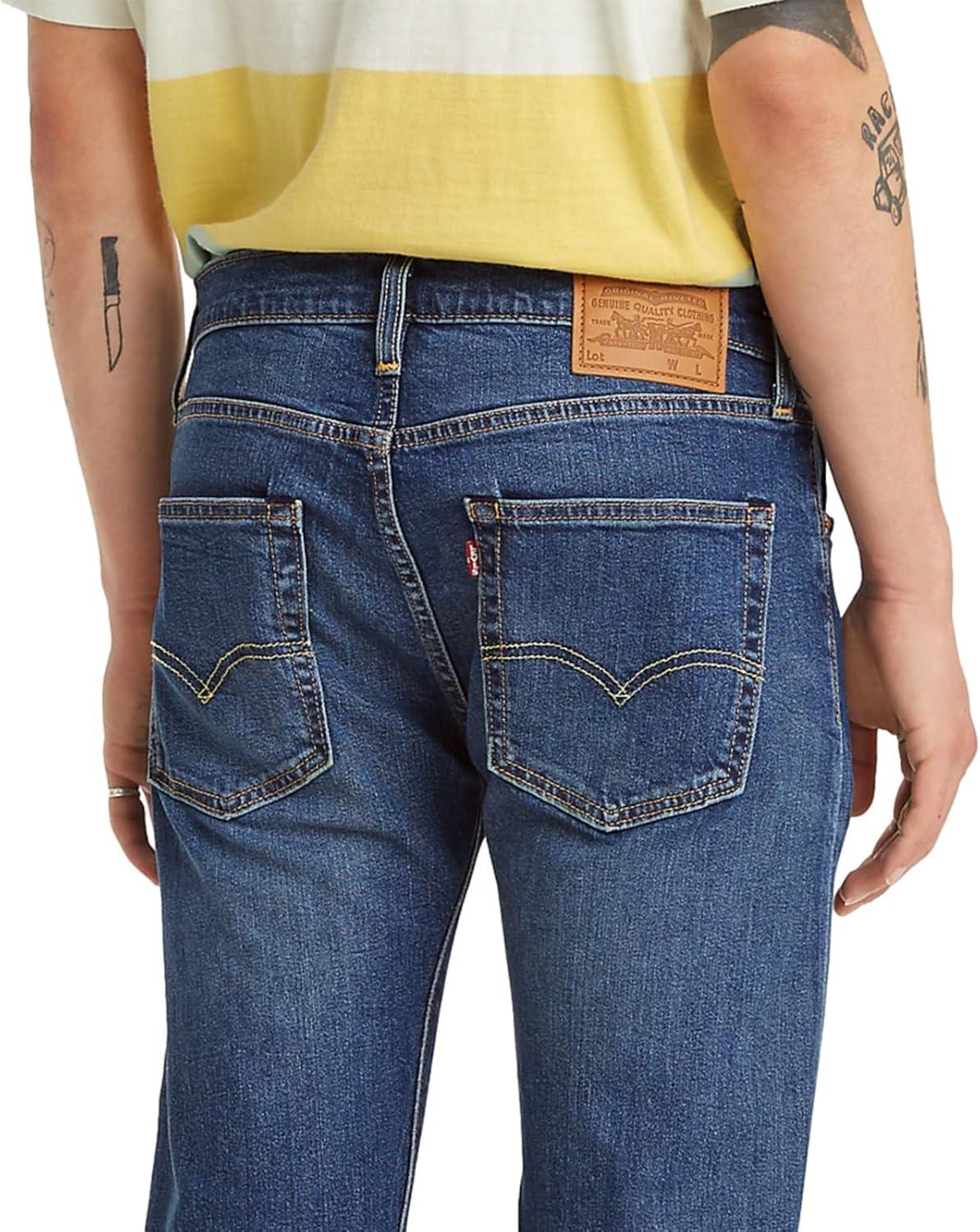 imageLevis Mens 512 Slim Taper Fit JeansRed Haze Indigo Stretch