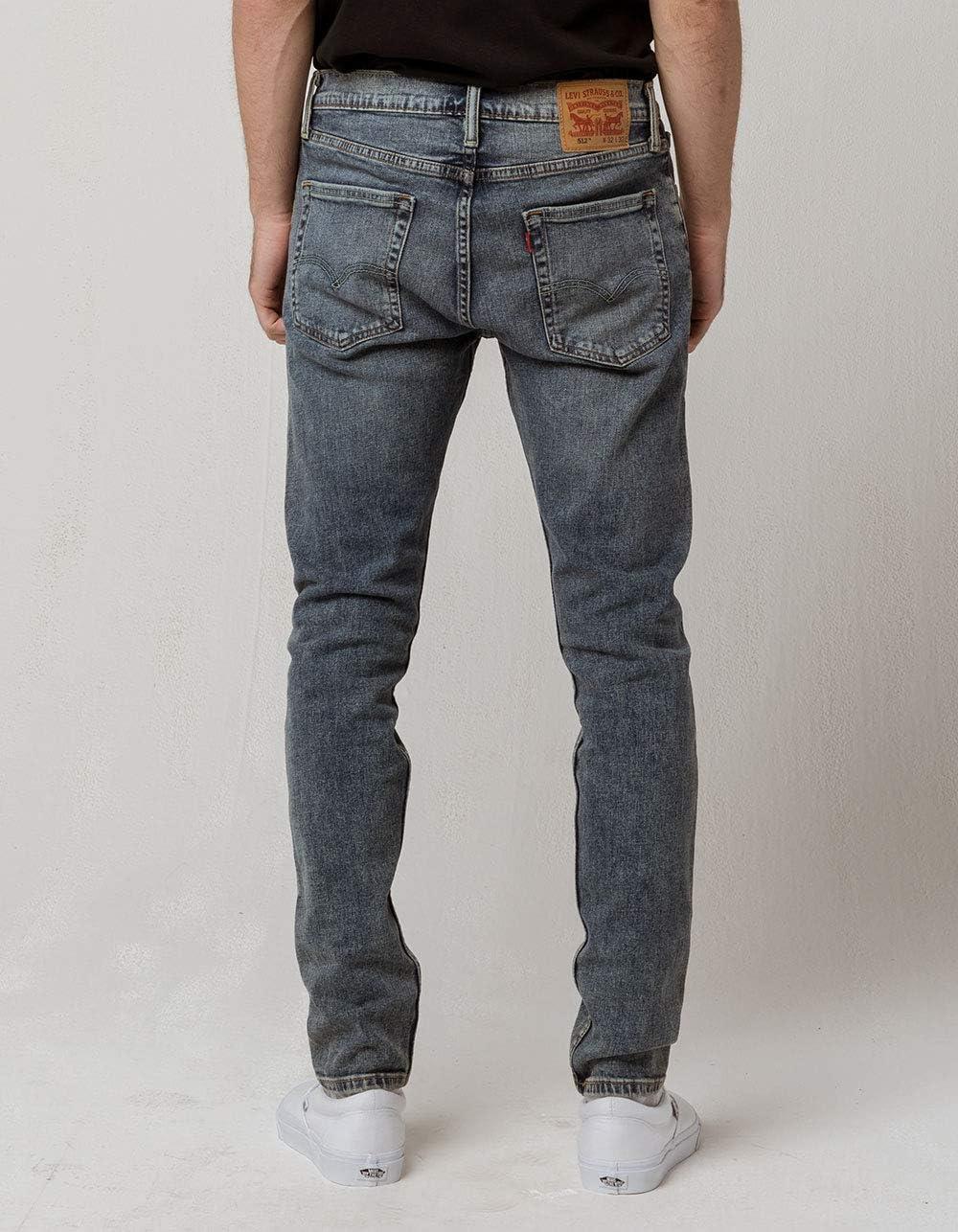 imageLevis Mens 512 Slim Taper Fit JeansSin City Stretch