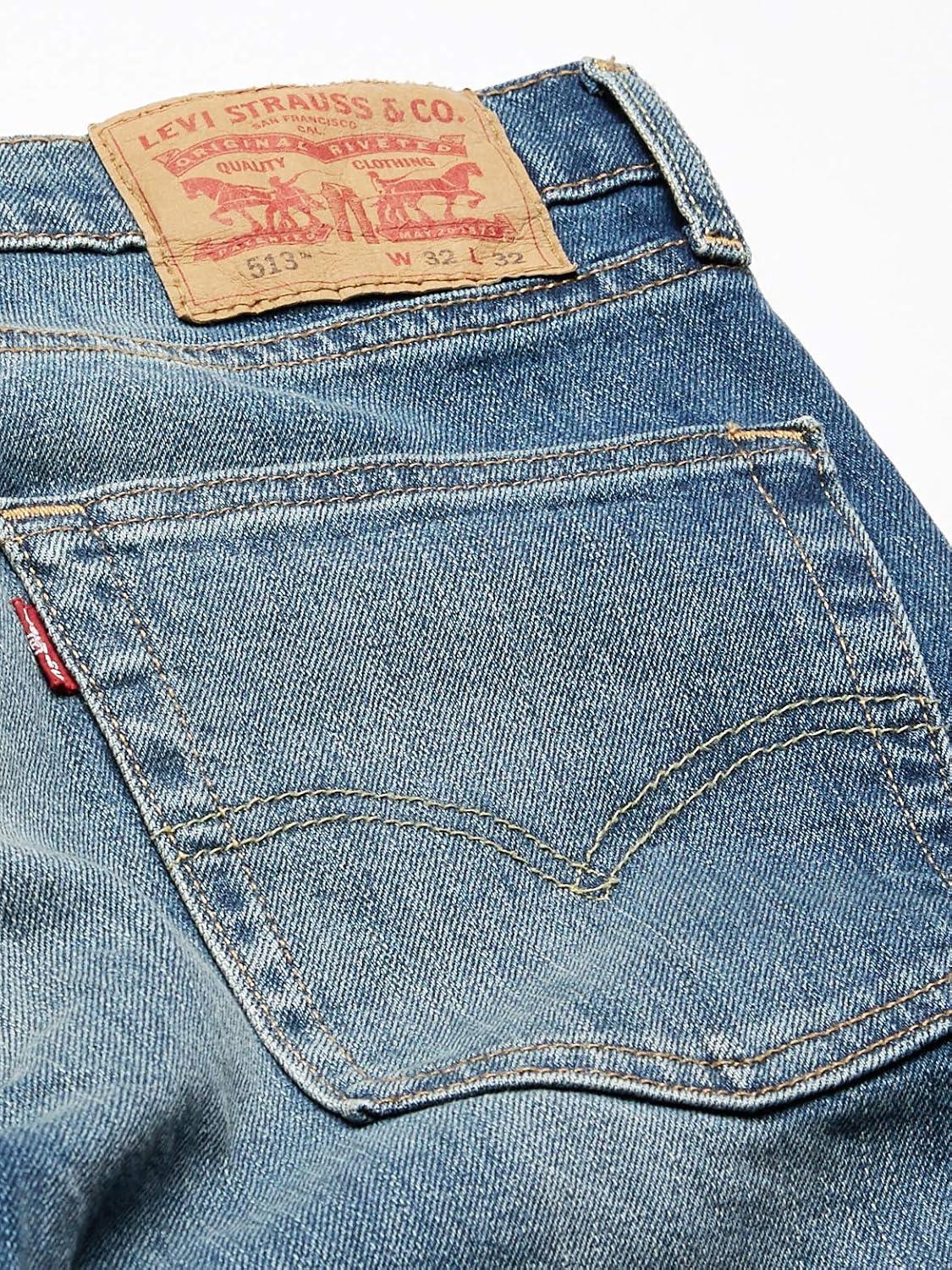 imageLevis Mens 513 Slim Straight JeansEmgee Stretch