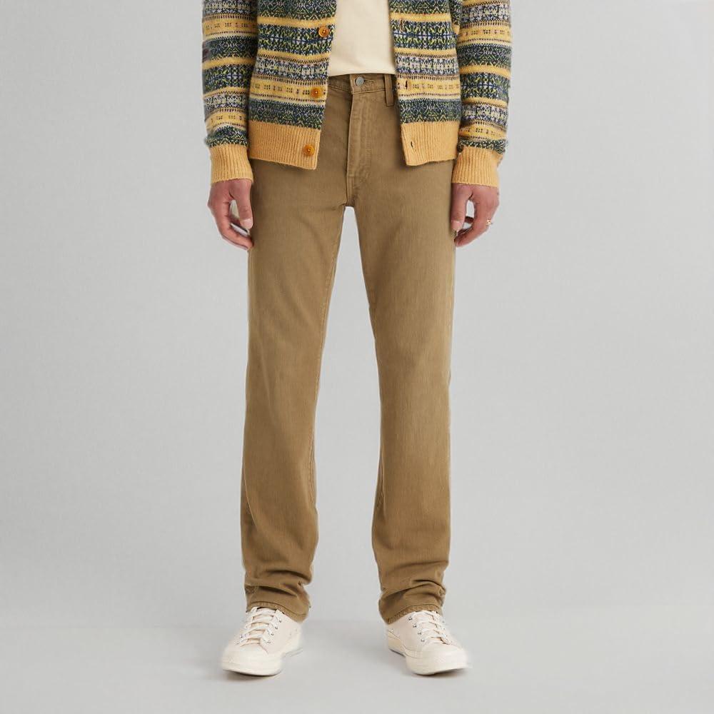 imageLevis Mens 514 Straight Fit Cut Jeans Also available in Big amp TallBritish Khaki Brown Stretch