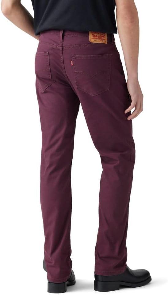 imageLevis Mens 514 Straight Fit Cut Jeans Also available in Big amp TallDeep Burgundy
