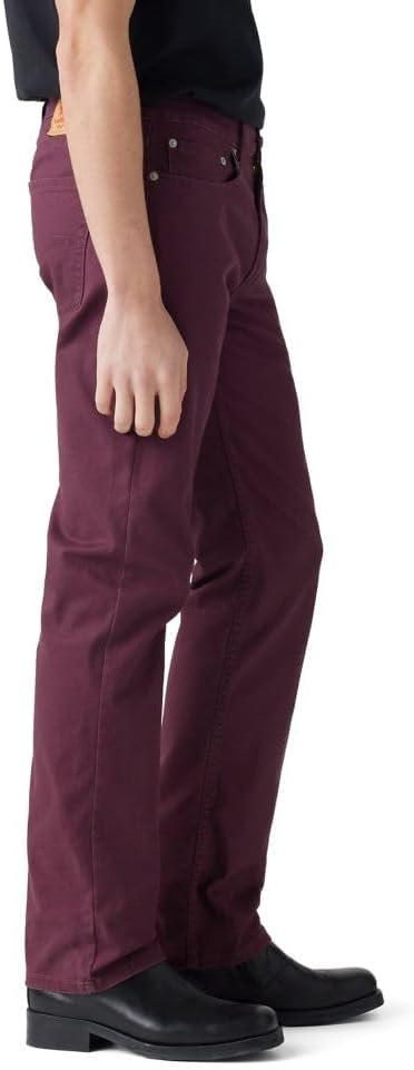 imageLevis Mens 514 Straight Fit Cut Jeans Also available in Big amp TallDeep Burgundy