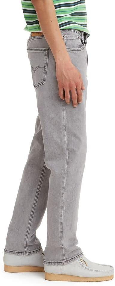 imageLevis Mens 514 Straight Fit Cut Jeans Also available in Big amp TallLight Gray Worn in