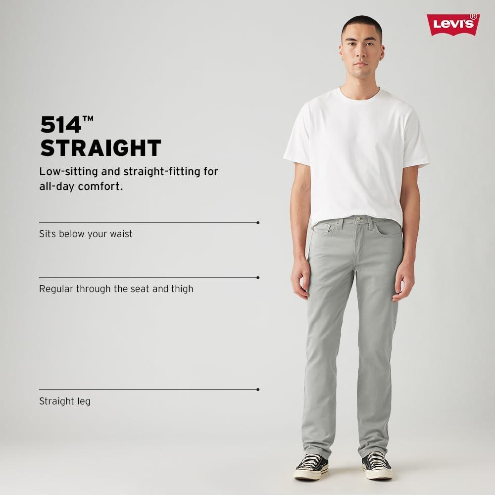 imageLevis Mens 514 Straight Fit Cut Jeans Also available in Big amp TallNative Cali Stretch