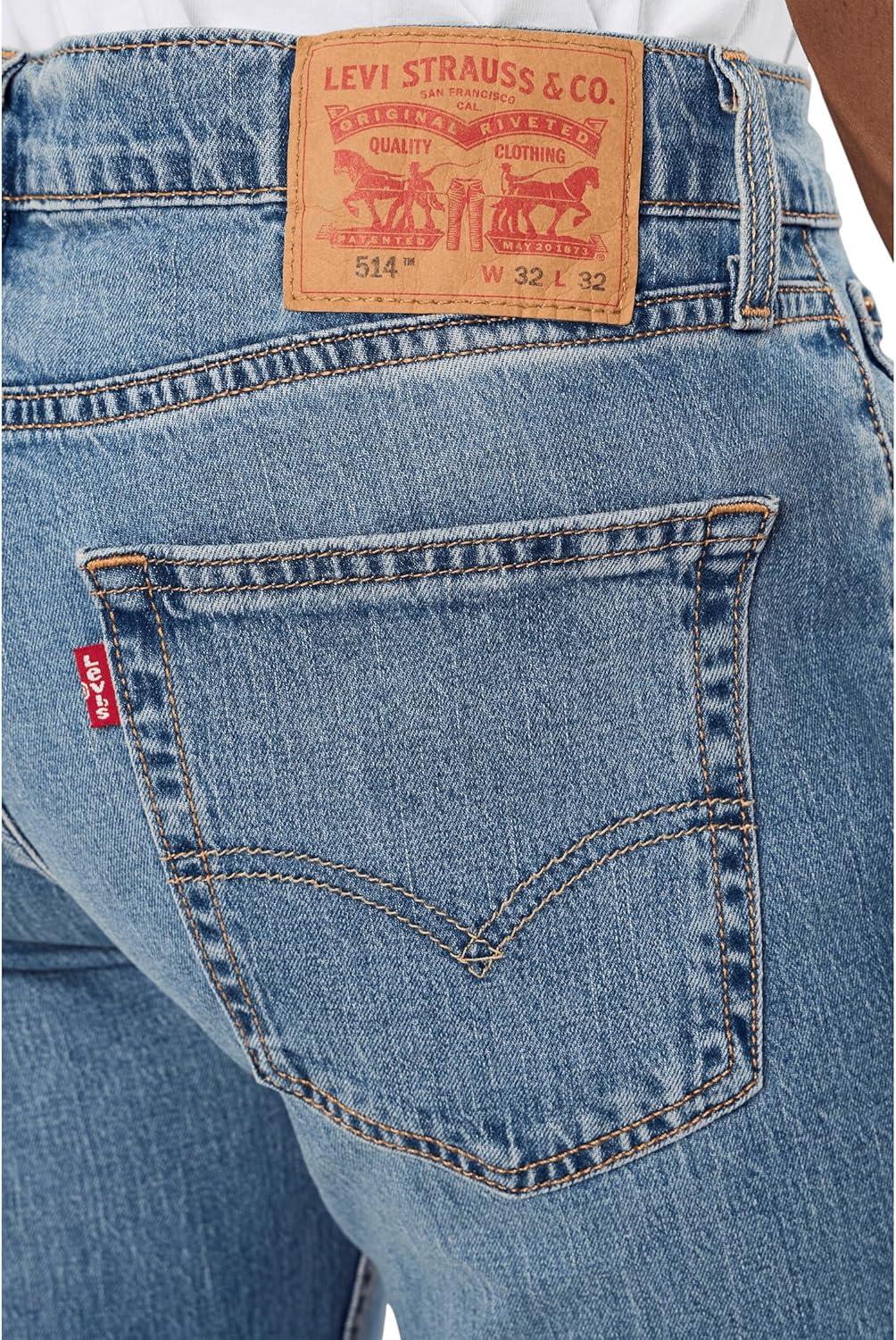 imageLevis Mens 514 Straight Fit Cut Jeans Also available in Big amp TallNew All I Can Do Lightweight Stretch