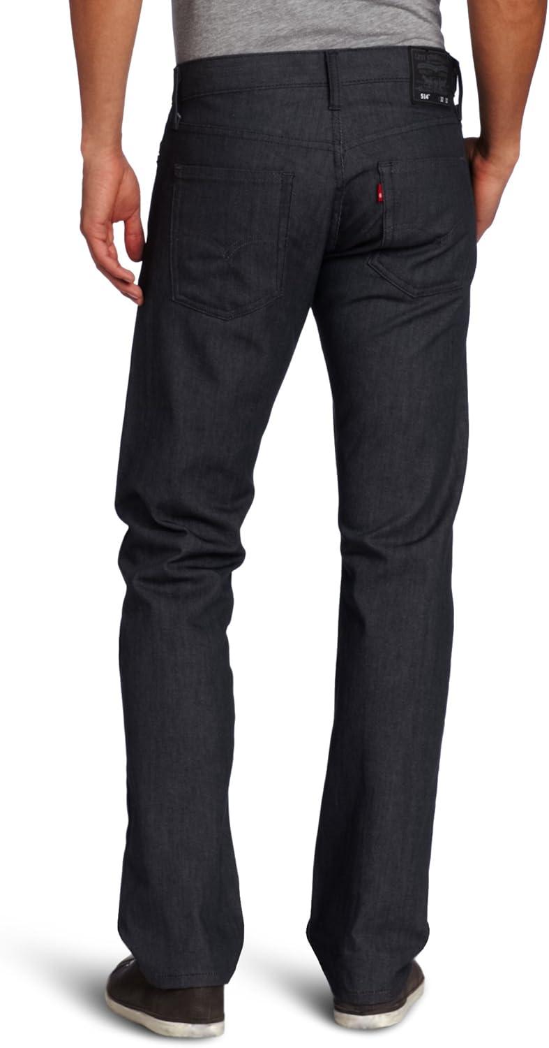 imageLevis Mens 514 Straight Fit Cut Jeans Also available in Big amp TallRigid Grey Stretch