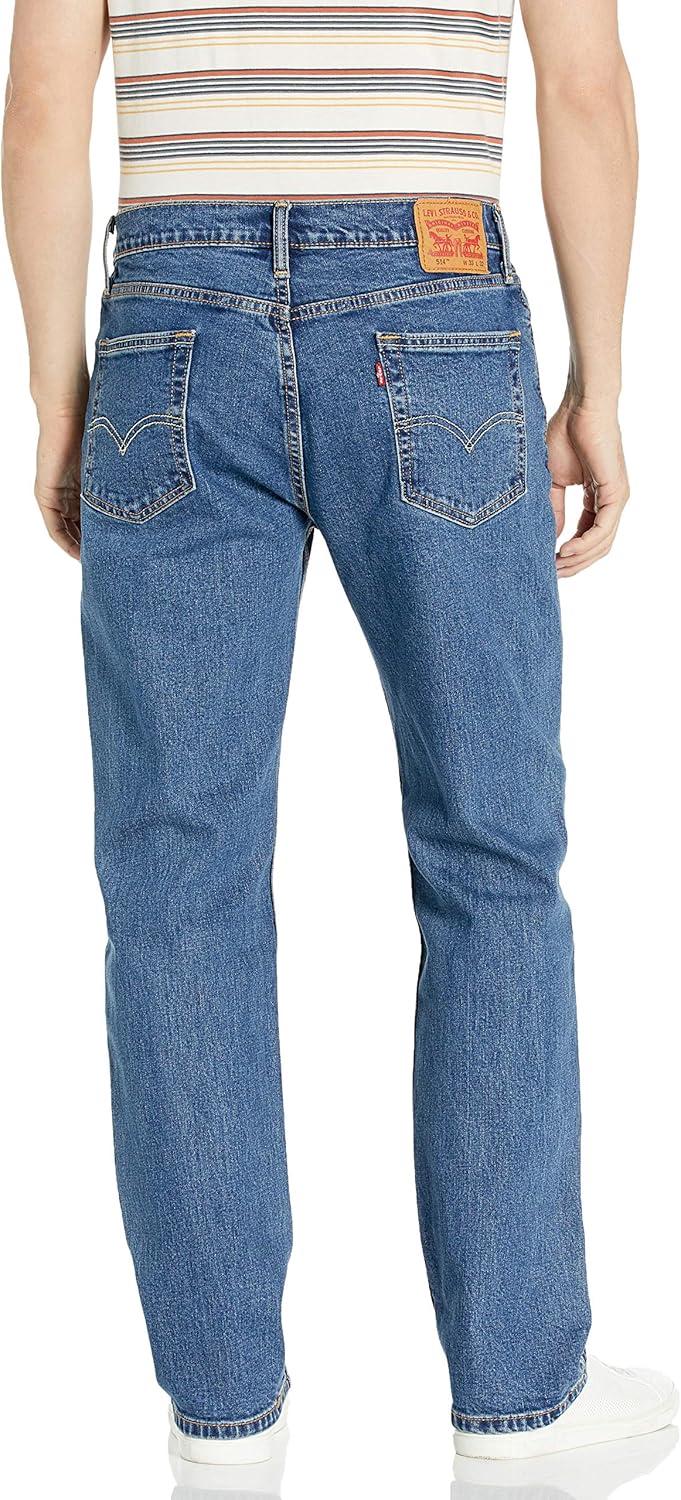 imageLevis Mens 514 Straight Fit Cut Jeans Also available in Big amp TallStonewash Stretch