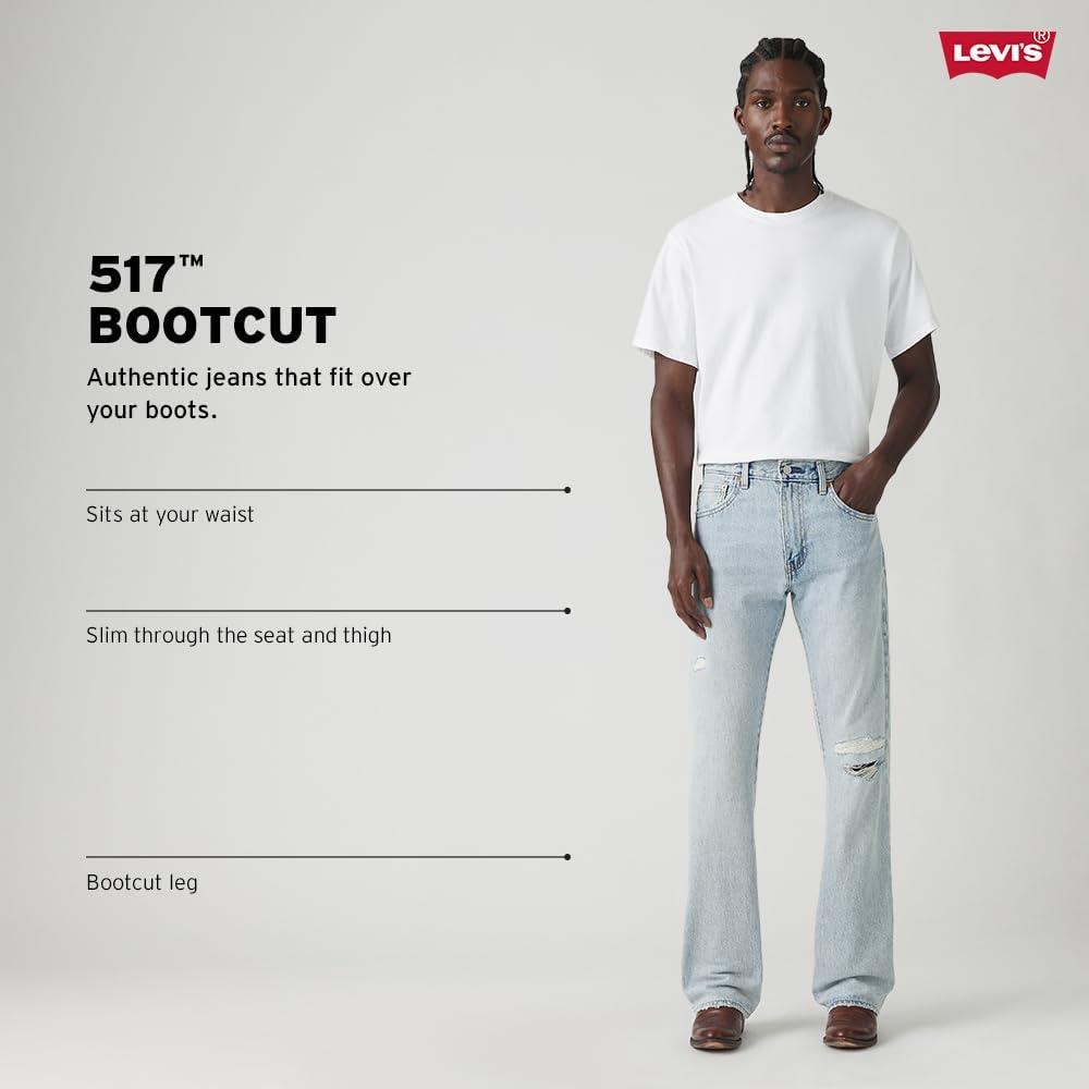 imageLevis Mens 517 Bootcut JeansMedium Stonewash