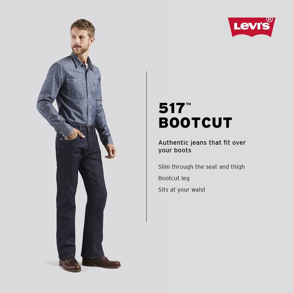 imageLevis Mens 517 Bootcut JeansMedium Stonewash