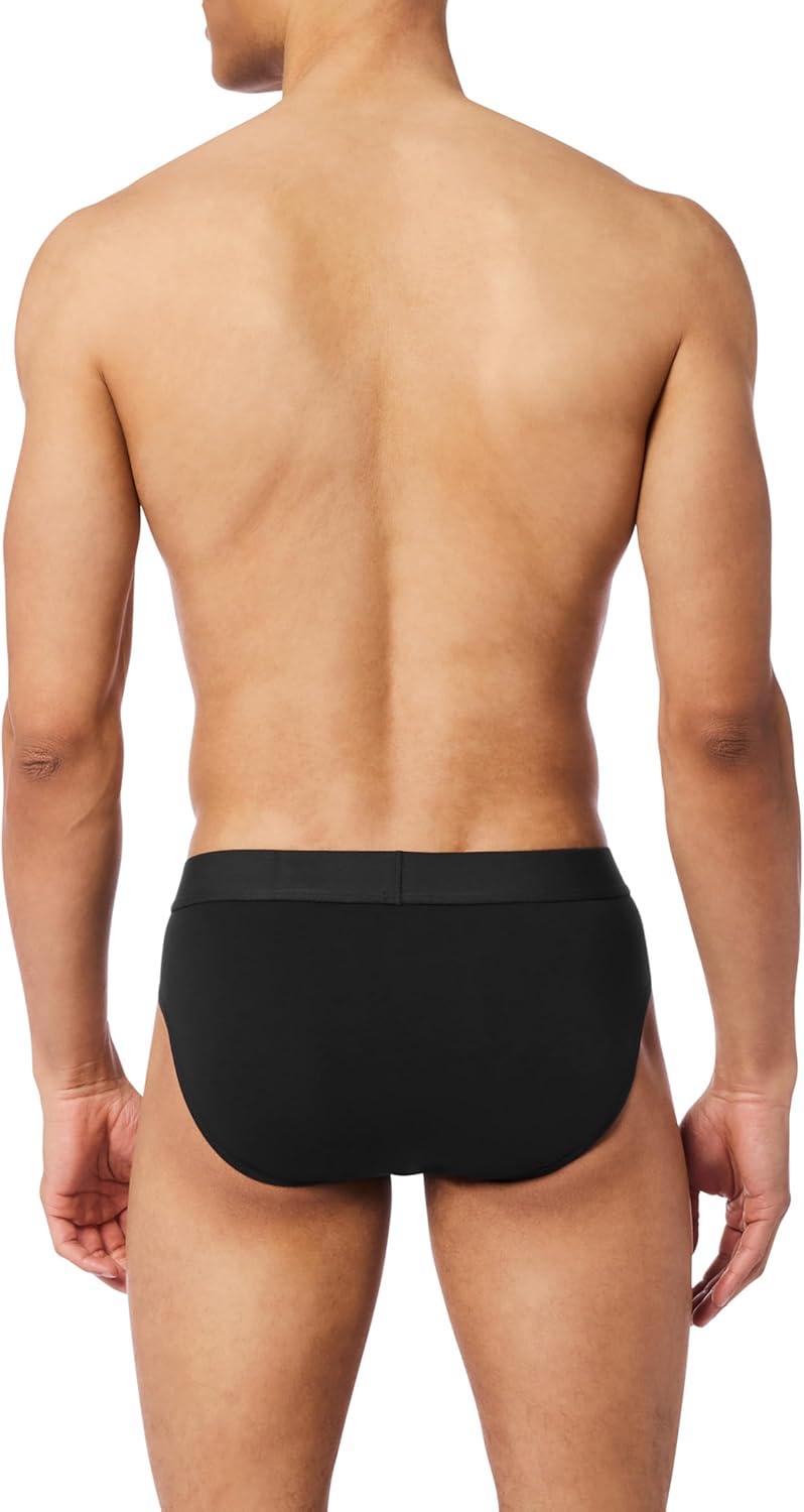 imageLevis Mens 5pack Brief Soft Cotton Tagfree Breathable ComfortBlack Combo