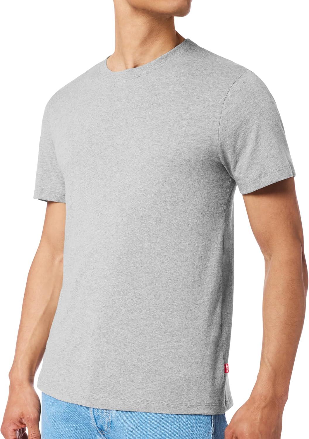 imageLevis Mens 6Pack Basic Crew Neck TShirt Soft Cotton TagFree Breathable ComfortBlackWhiteGrey Combo