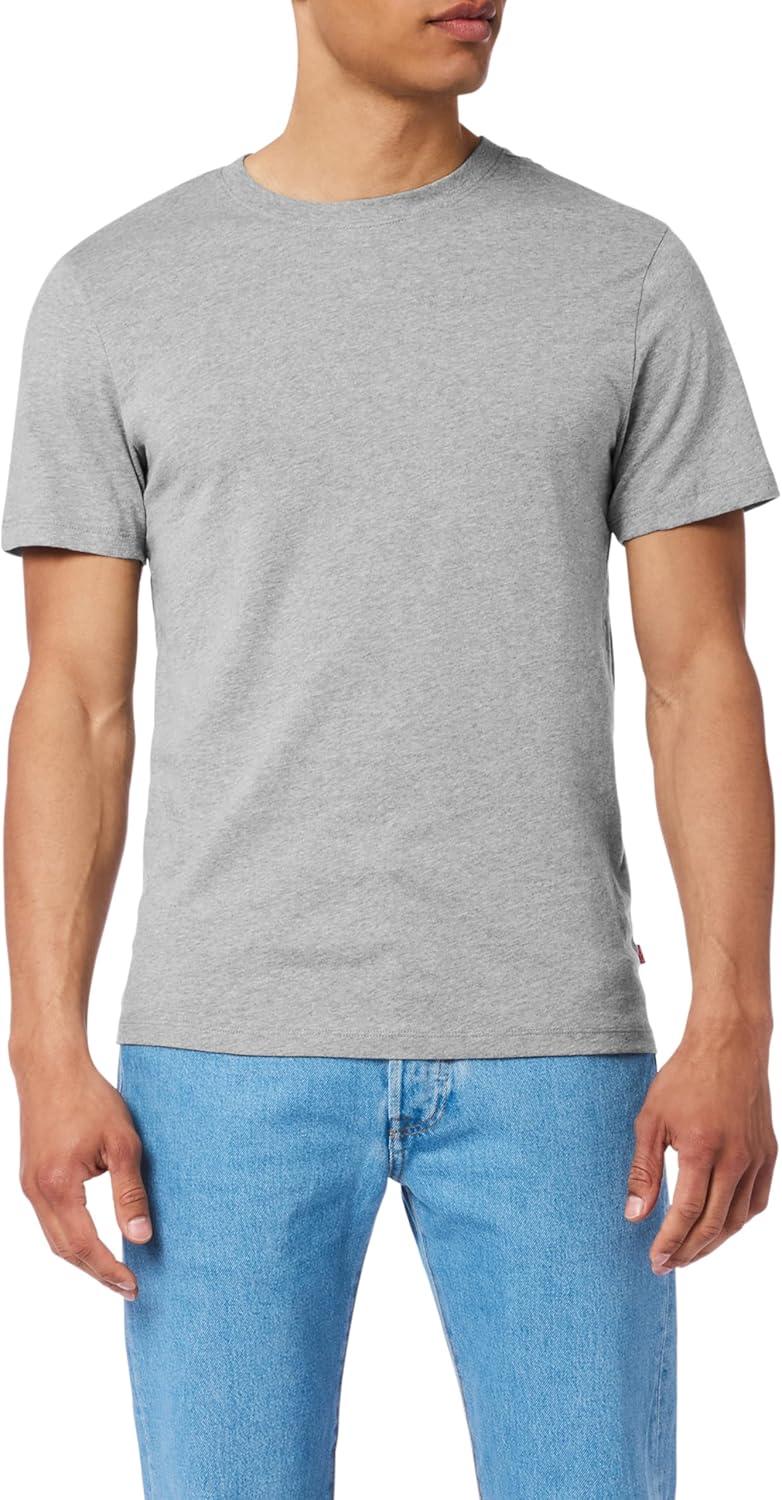 imageLevis Mens 6Pack Basic Crew Neck TShirt Soft Cotton TagFree Breathable ComfortBlackWhiteGrey Combo
