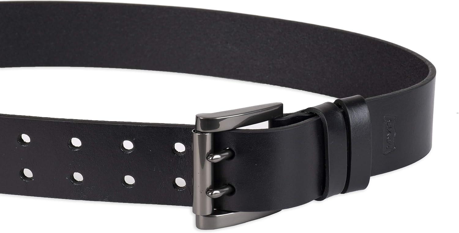 imageLevis Mens Casual Everyday Jean Belt with Double Prong BuckleBlack